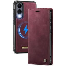 CaseMe mobilcover C49 2i1 Samsung Galaxy S25 Edge – Crimson red