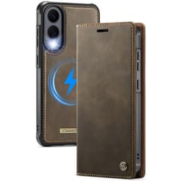 CaseMe mobildeksel C49 2i1 Samsung Galaxy S25 Edge – Coffee