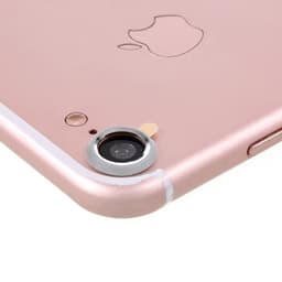 Kameralinsskydd i Härdat Glas till iPhone 7 - Silver