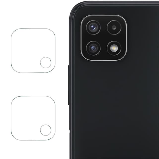 [2-PACK] Kameralinsskydd i Härdat Glas Samsung Galaxy A22 5G - Clear