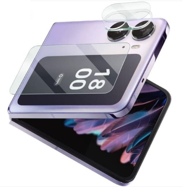 IMAK Oppo Find N2 Flip 5G Kameralinsskydd i Härdat glas - Clear
