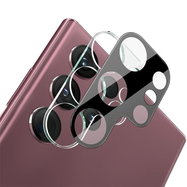 IMAK Galaxy S23 Ultra Kameralinsskydd i Härdat glas - Svart