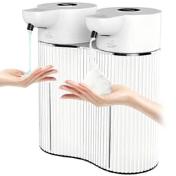 Dobbelt sæbedispenser Automatisk sæbepumpe Berøringsfri håndvask til skum + dråbe