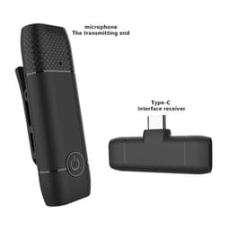 Langaton mikrofonikiinnityslaite suoratoistoon, vloggaukseen, live-lähetyksiin - USB-C