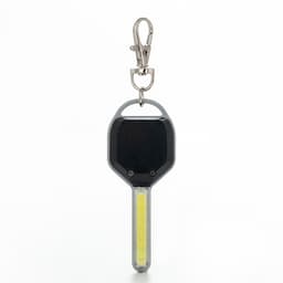 Mini LED-lommelykt nøkkelring bærbar LED-nattlys nødbelysning - Sølv