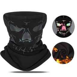 Bandana Mask Ansigtsmaske Nakkevarmer Vindtæt Balaclava - Sort