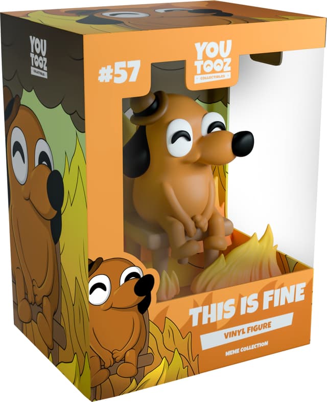 Youtooz Meme This is Fine vinylfigur