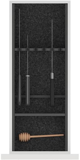 Epoq fleksibel skuffeinnsats til kniver (dark grey)