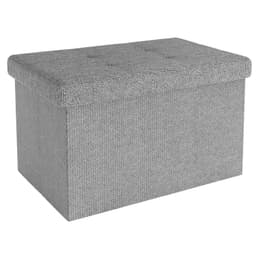 Taitettava Jakkara 49x30x30 cm Jalkatuki (harmaa)