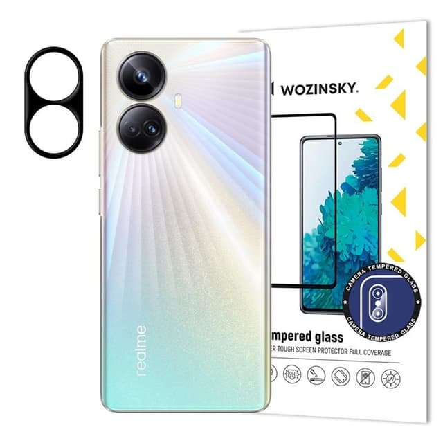 Wozinsky Realme 10 Pro Plus Kameralinsskydd i Härdat Glas Full Glue