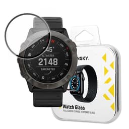 Wozinsky Garmin Fenix 6X Härdat Glas Skärmskydd Hybrid - Svart