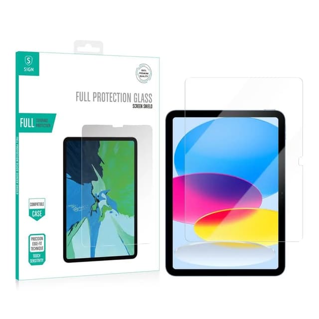 SiGN iPad 10.9 (2022) Härdat Glas Skärmskydd Full Cover