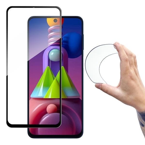 Wozinsky Härdat Glas Skärmskydd Galaxy M51 - Svart