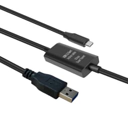 NÖRDIC 5m USB-C 3.2 GEN1 - USB-A 5Gbps Aktiivinen jatkokaapeli