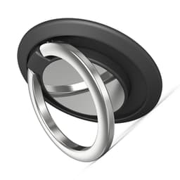Magnetisk telefonringholder, 2-pakning Sort