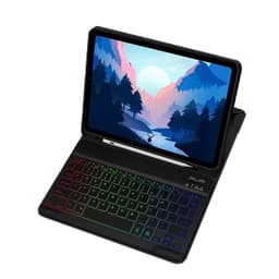 Nahkakotelo iPadille RGB Bluetooth -näppäimistöllä Musta iPad 10 10,9 tuumaa