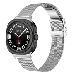 Milanese Loop rustfritt stålrem kompatibel med Samsung Watch 8 Sølv