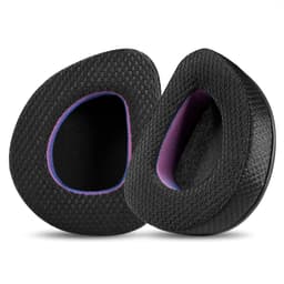 Mustat violetit kangaskorvakupit ASUS ROG -kuulokkeille Mesh kangasta