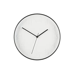 Veggklokke 30 cm – analog, hvit/svart