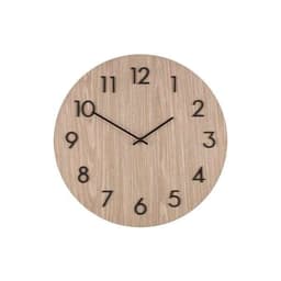Veggklokke 50 cm – analog, lyst treutseende