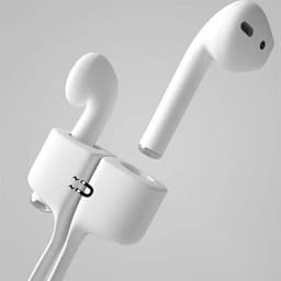 Magneettinen silikonihihna AirPodseille - Valkoinen