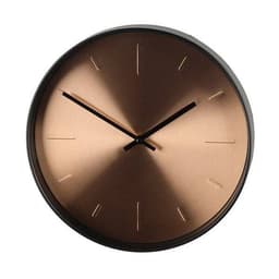 Analog veggklokke 30 cm – kobber/svart