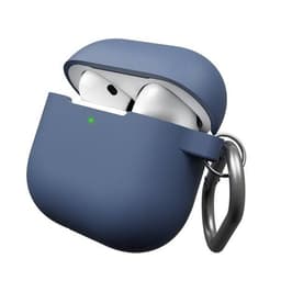 KeyBudz Elevate-sarjan suojus ja avaimenperä Airpods 4. sukupolvelle - sininen