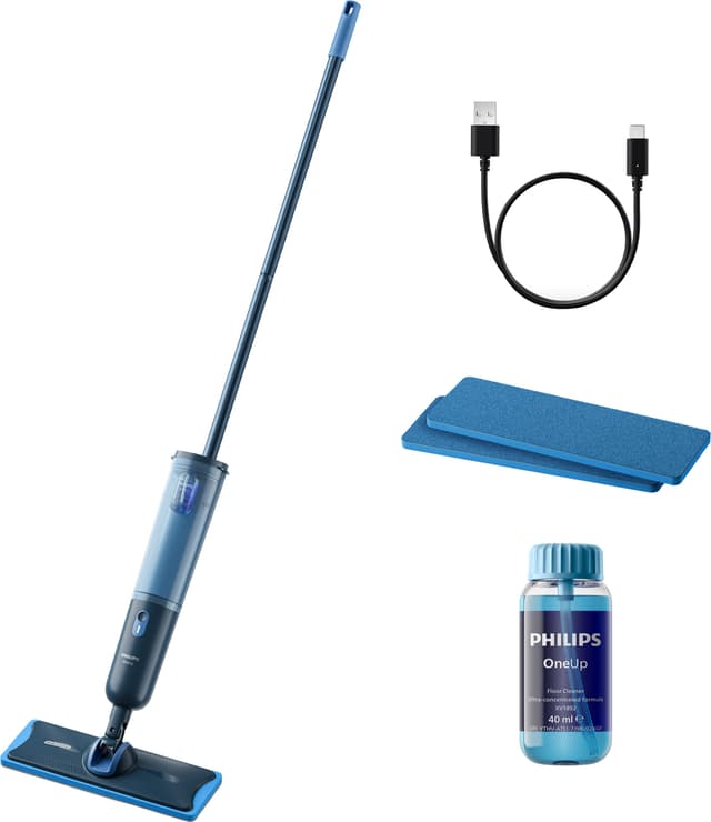 Philips OneUp 3000 Series elektrisk mopp XV3101/11 (blå)