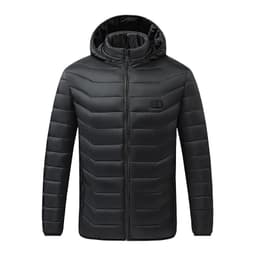 Opvarmet jakke med dobbelt kontrol og 9 varmezoner - sort 3XL