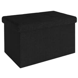 Taitettava Jakkara 49x30x30 cm Jalkatuki (musta)