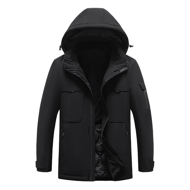 Svart Uppvärmd Jacka - Dual Control 9 Zones 4XL