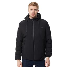 Svart oppvarmet jakke - 11 sone varme 4XL