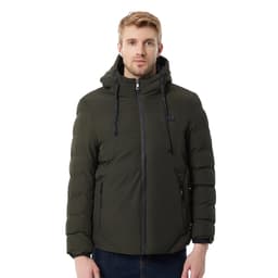 Svart oppvarmet jakke - 11 sone varme 6XL
