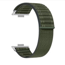Klockarmband Stylish Wave Pattern Nylon Loop Strap kompatibelt med Huawei Watch Fit 4 Pro Green