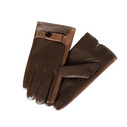 Vinterhandskar i premiumläder för män Svart+brun XL