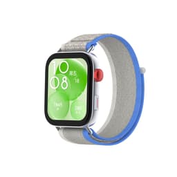 Huawei Watch Fit 3 Nylon ranneke Harmaa+sininen