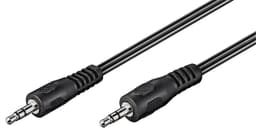 AUX lydkontakt kabel  3,5 mm stereo  Flat kabel