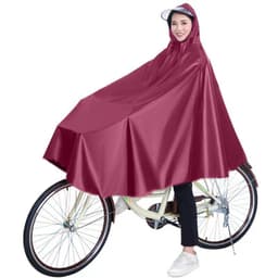 Vedenpitävä sadeponcho Punainen