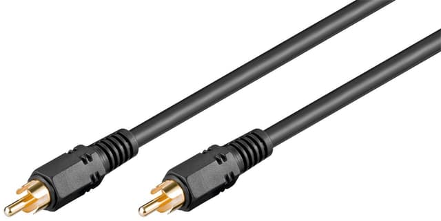 Koaxial digital ljudanslutningskabel, RCA S/PDIF, dubbelskärmad
