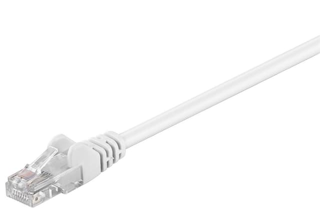 Netværkskabel CAT 5e, U/UTP, hvid, 5 m