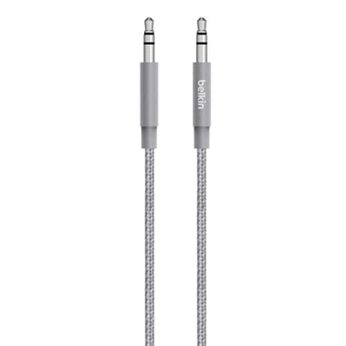 MIXIT Metallic 3,5 mm AUX -kabel, mellemrumsgrå (1,2 m)