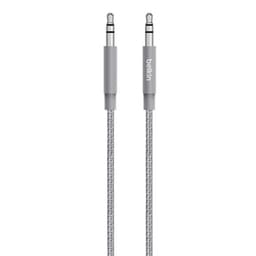 MIXIT Metallic 3,5 mm AUX -kabel, mellemrumsgrå (1,2 m)