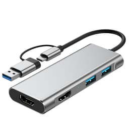 USB 3.0 & Type-C til Dual HDMI 1080P Docking Station