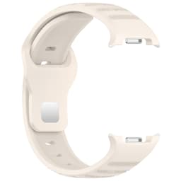 Stilig silikonrem for Galaxy Watch8 & Watch Ultra2 Beige