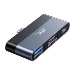 Telakointiasema Remax, RP-U15, USB, HDMI, USB-C (musta)