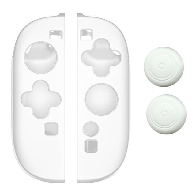 1 Par Kompatibel med Nintendo Switch 2 Kontroller Fodral Skal Skydd 2 lock - Vit