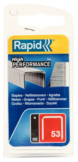 Rapid stifttype 53 / 8 mm 1080 stk.