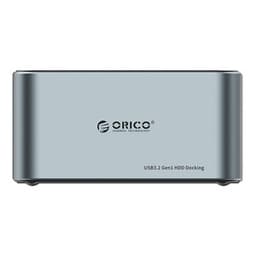 Orico-dokkingstasjon for 2,5"" / 3,5"" HDD / SSD, 5Gbps, USB-C til USB-C/A med kloningsfunksjon (svart)