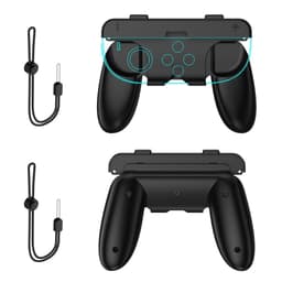 Kompatibel med Nintendo Switch 2 Joy-Con kontroll Greppset Skal Fodral - Svarta