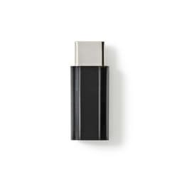 Nedis USB-C™ Sovitin | USB 2.0 | USB-C™ Uros | USB Micro-B naaras | 480 Mbps | Pyöreä | Niklattu | Musta | Laatikko